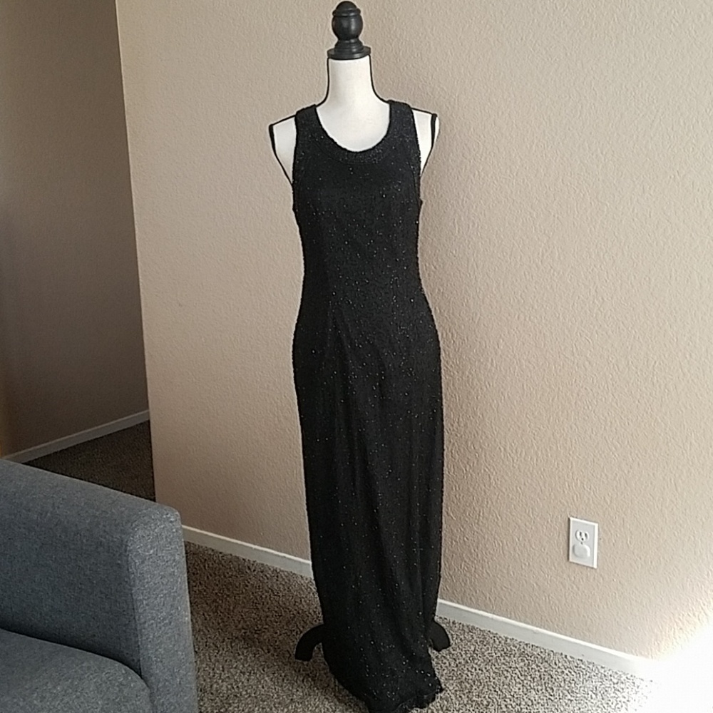 Black beaded dress